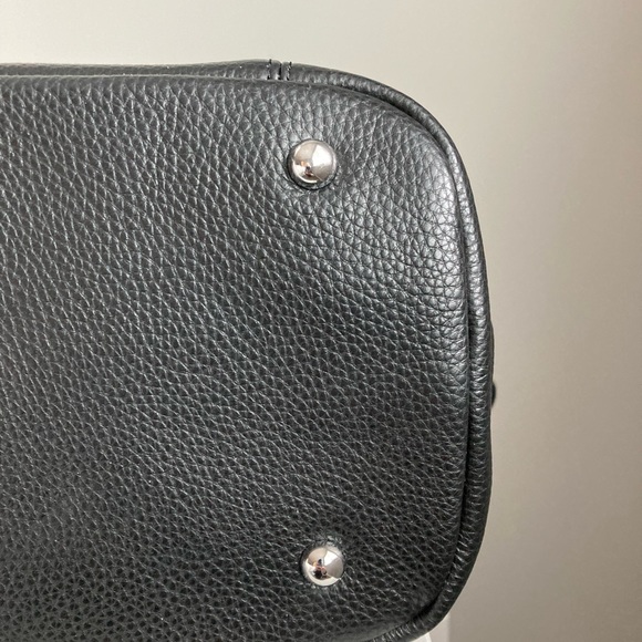Black leather handbag - Picture 4 of 4